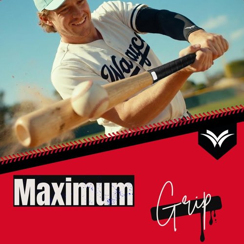 Bat Grip Tape - Anti-Slip Baseball & Softball Bat Wrap | 0.5mm, 1.1mm, 1.8mm - Ice Cream Style