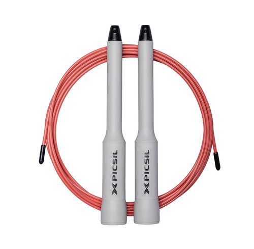 PICSIL - Sphinx Rope | 360° Spin Jump Rope | Dual Bearing System | Fast & Lightweight for Fitness, Cross Training Boxing | Adjustable Cable| Double Rolling | (White light)