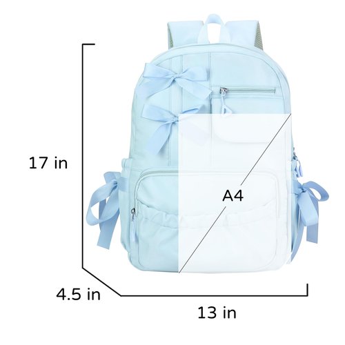 Phaoullzon Coquette Backpack with Bow for Women Aesthetic Daypack