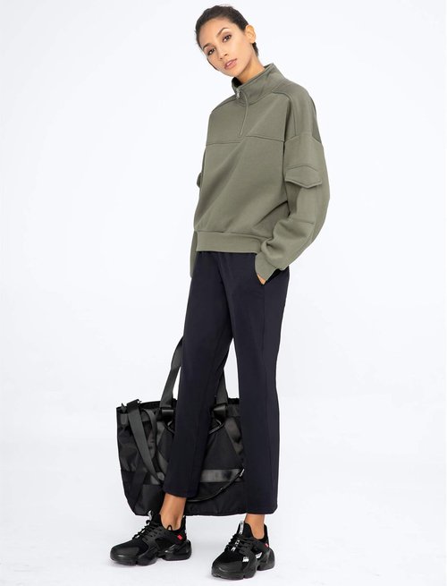 AJISAI Women's 7/8 Joggers - Casual Stretch Travel Pants with Pockets | Petite & Regular Sizes