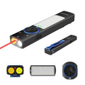 TUNENGE YC8005 4-in-1 2000 Lumens EDC Flat Flashlight Rechargeable, Pocket Light with Red Beam, UV, Yellow and White Light LED Combo, Magnet & COB, for Outdoor, Emergency, Camping