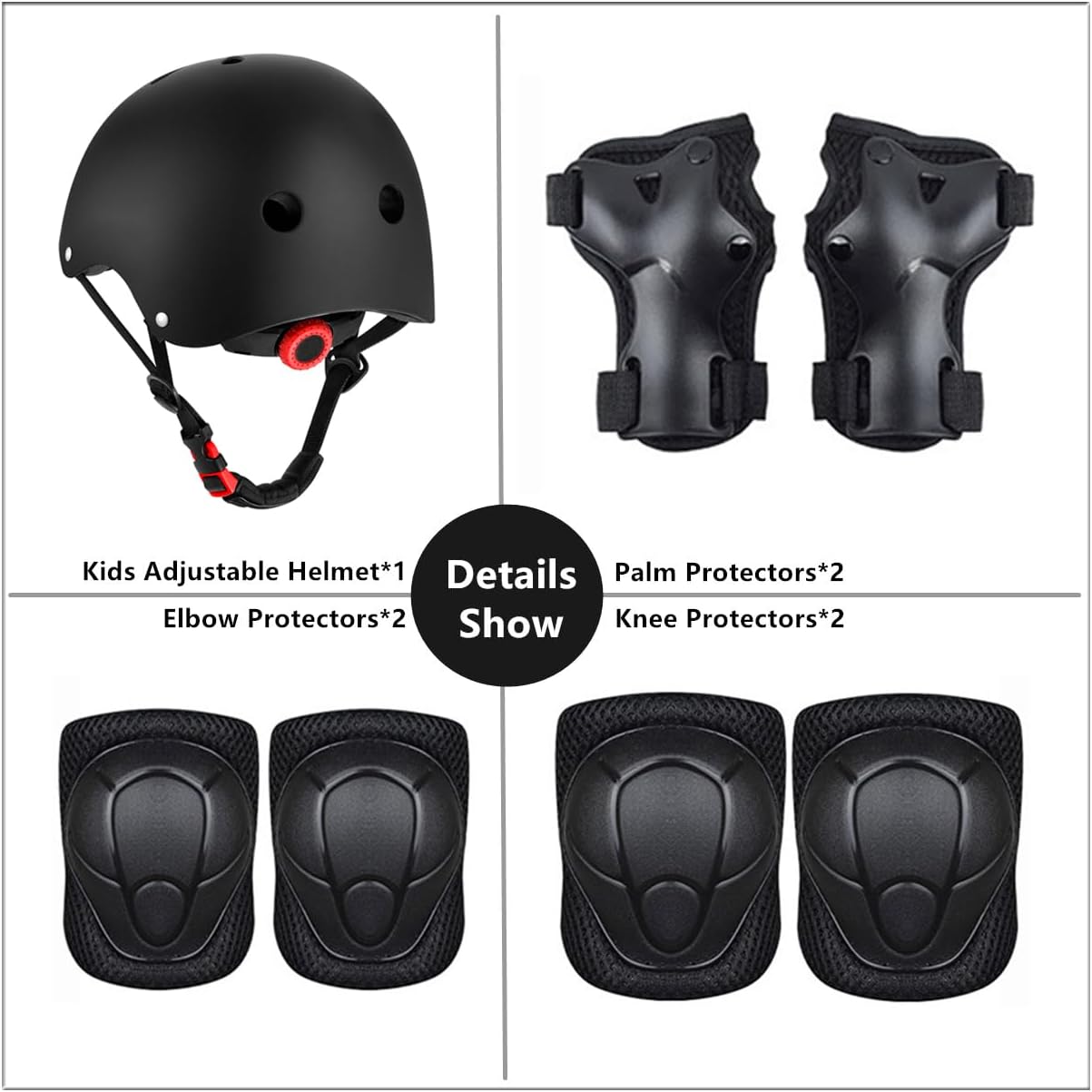 Skiennix Kids Bike Helmet - Adjustable Safety Helmet for Ages 2-14 | Protective Gear Set Included