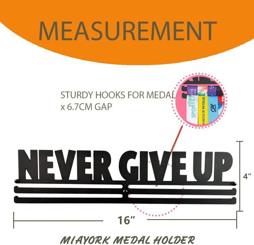 Medal Holder | Sports Medal Display Rack for Over 40 Medals - Easy Hanging Bars Included