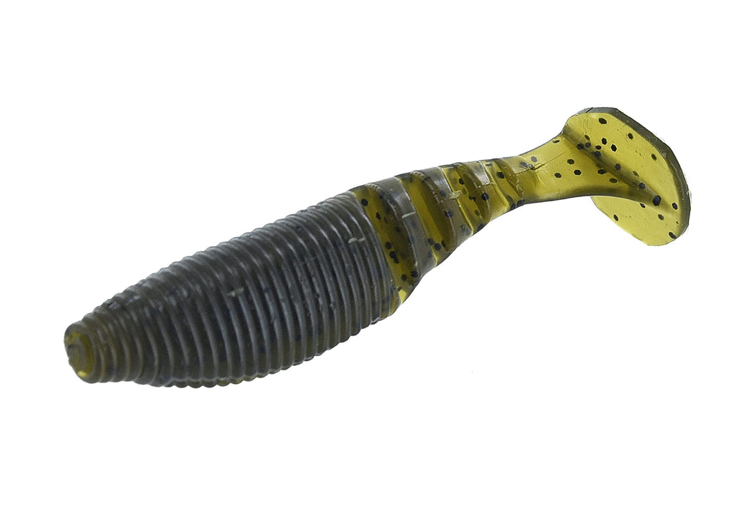 Gary Yamamoto 4" Kickin' ZAKO Green Pumpkin W/Black Flake (5 Pack),One Size,YAM-134P-05-297