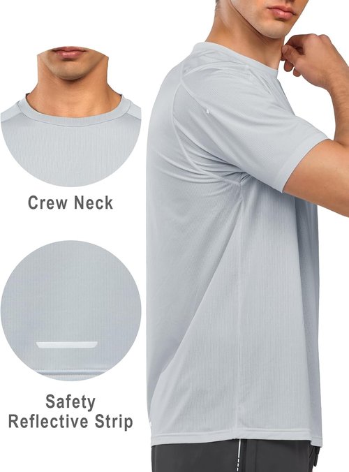 NORTHYARD Men's Athletic Running T-Shirts - Quick-Dry Short-Sleeve Gym Tees for Performance Activewear