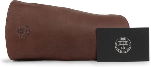 Archery Arm Guard - Adjustable Forearm Protector for Shooting Practice | Handmade Full Grain Leather in Bourbon Brown
