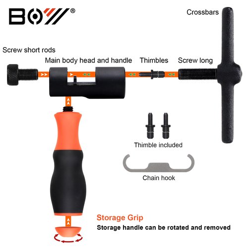 SONZUIA Universal Bike Chain Tool Kit with Bike Breaker Main Chain Pliers Chain Checker for Road MTB Bike 1-13 Speed Chain Disassemble Chain Splitter and Breaker