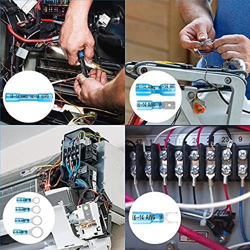 Kuject 1000PCS Waterproof Heat Shrink Wire Connectors Kit - Automotive Marine Truck