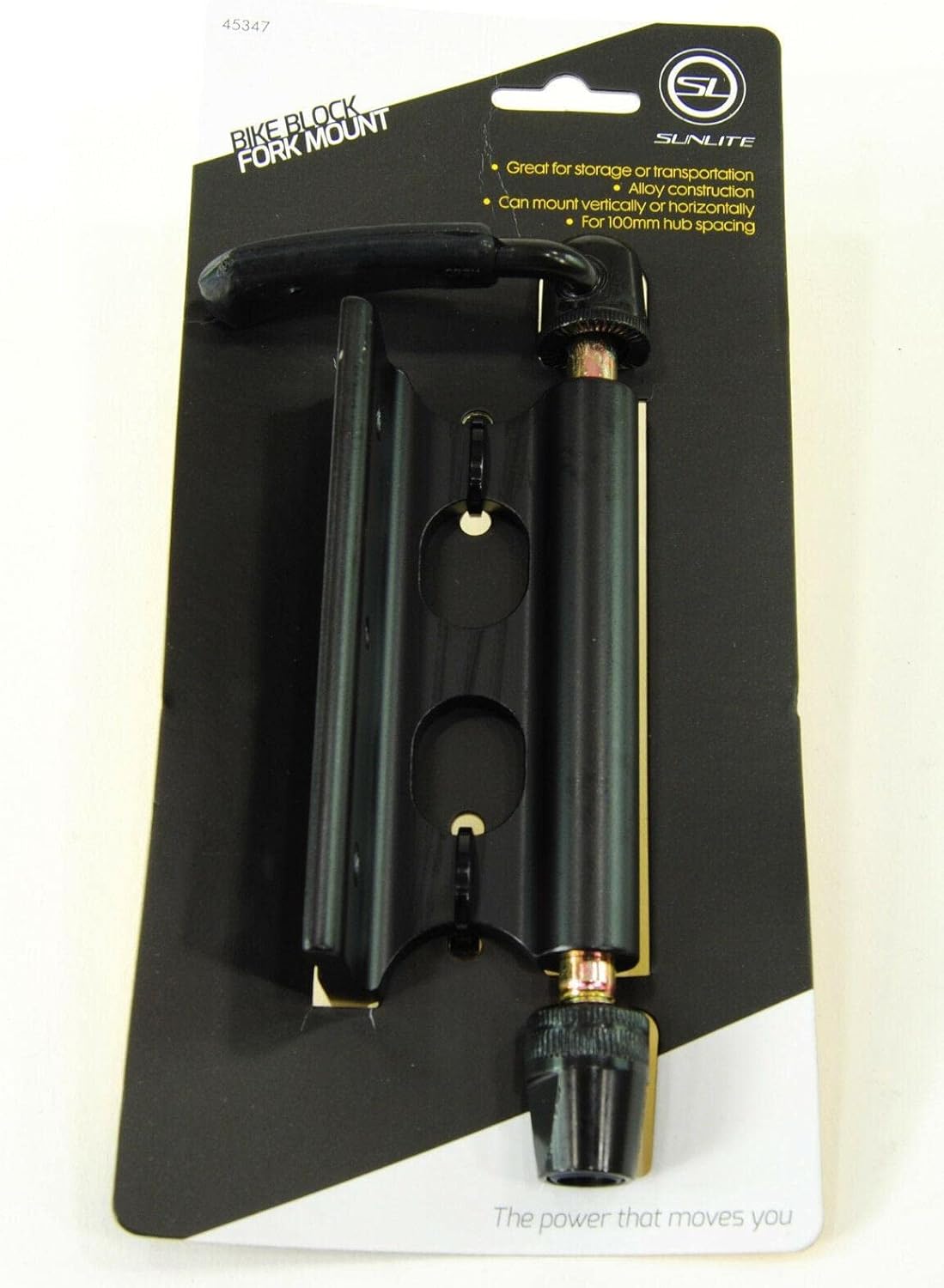 Sunlite | Fork Mount Bike Block - Securely Holds Your Bike | Durable Design for Easy Storage