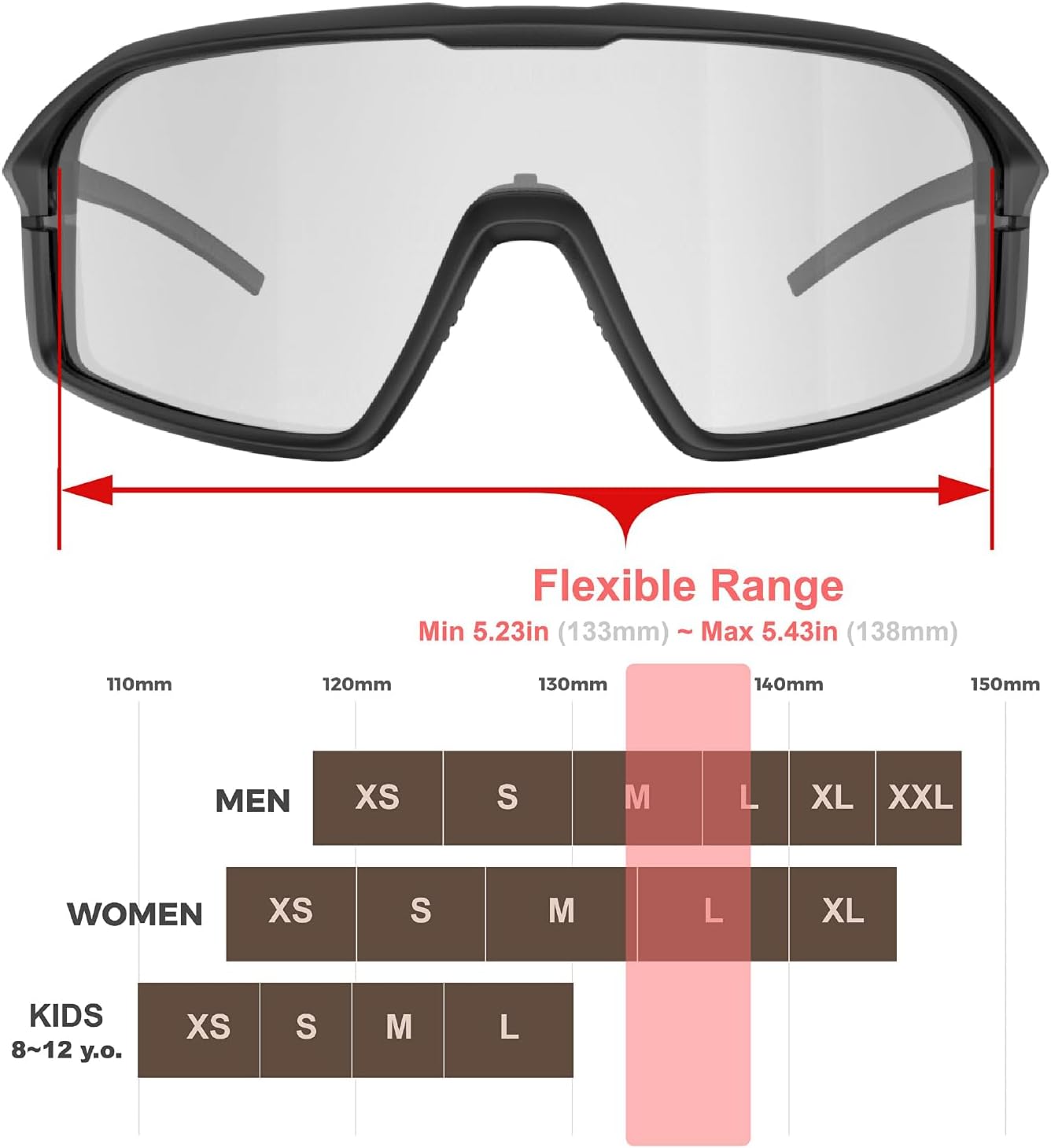 Polarized Cycling Sunglasses - Unisex Sports Eyewear for Golf, Running, MTB & Outdoor Activities