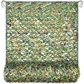 Yeacool Woodland Camo Netting 19.7ftx19.7ft Mesh Backing Hunting Camouflage Net for Blind