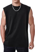 Skiennix Men's Muscle Workout Tank Top - Acid Wash Sleeveless Gym Tee for Running & Beach | Loose Fit