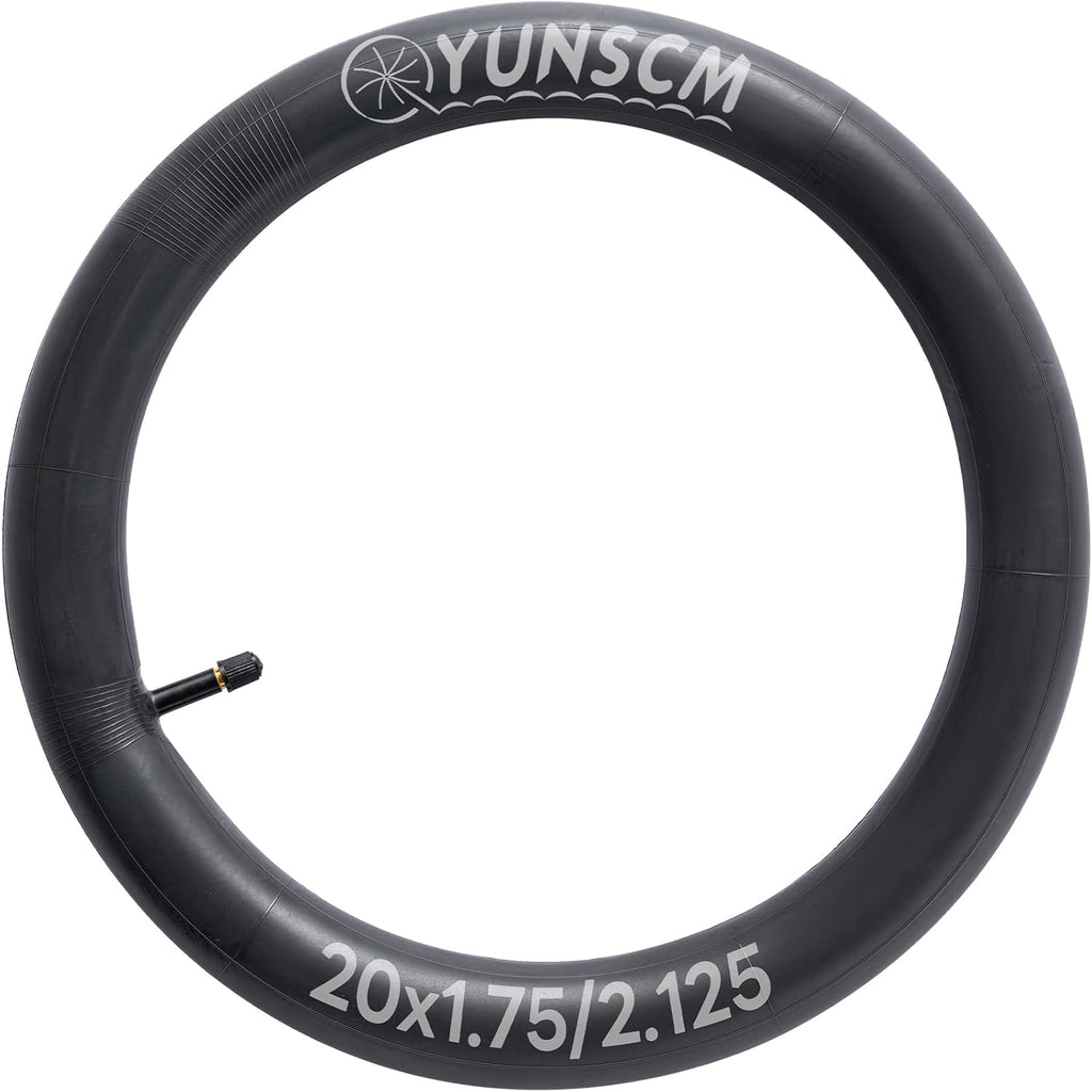 YUNSCM 20" Bike Tube - Compatible with 20x1.75 to 20x2.125 Tires - AV32MM Schrader Valve