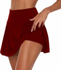 Skiennix Tennis Skorts for Women - Lightweight Athletic Skirt with Tummy Control | Solid Color Summer Style