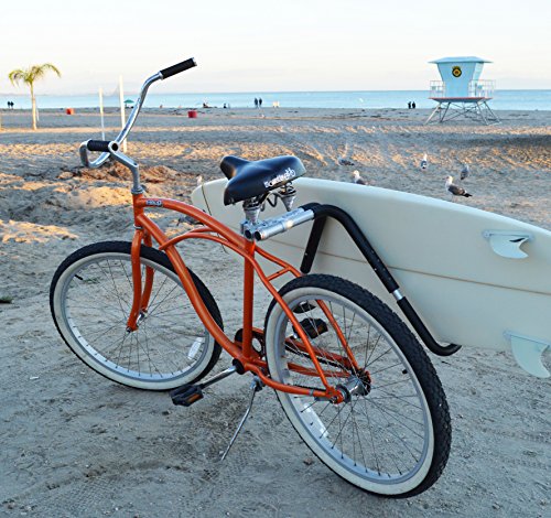 Bicycle Surfboard Rack with Quick Release for Seatpost | Fits Shortboards & Boogie Boards