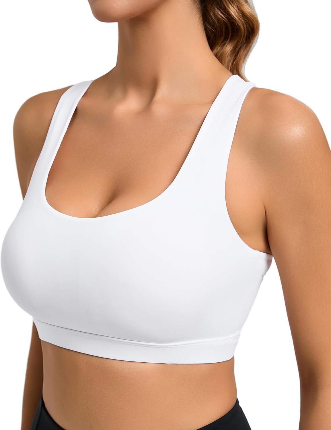 RUNNING GIRL High Support Sports Bra - High Impact Racerback for Women | Comfortable Workout Fit