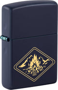Zippo Pocket Lighter - Campfire Design | Durable & Windproof for Outdoor Use