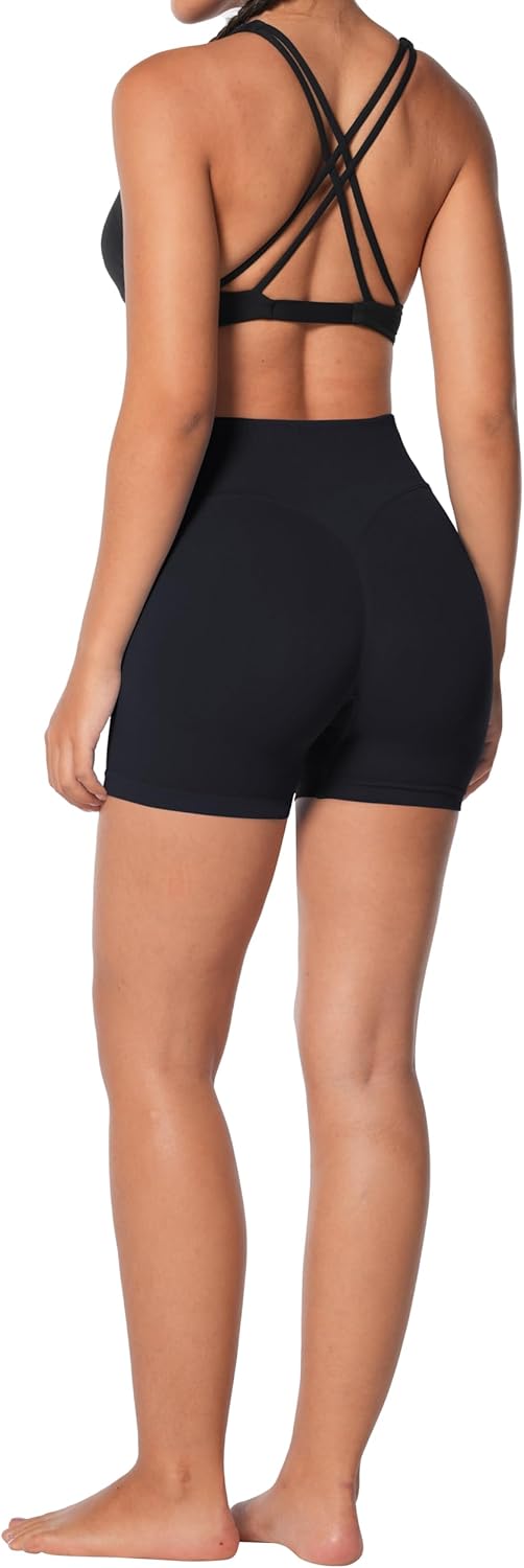 Sunzel Women's Biker Shorts | High Waisted Seamless Scrunch Butt Design for Tummy Control & Workout Comfort