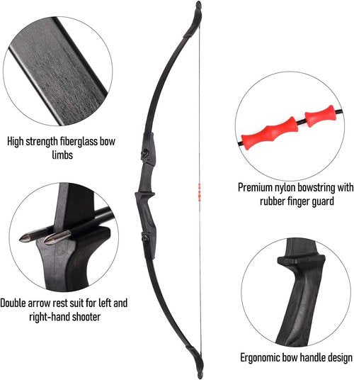 LWANO Bow Set - Takedown Recurve Archery Kit for Adults & Beginners | Left & Right Handed