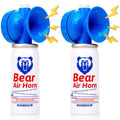 1.4oz Bear Horn for Self Defense, 123dB Loud Mini Air Horn, Audible Up to 1/2 Mile, Safety Air Horn for Hiking,Camping and Outdoor Protection (2pcs)