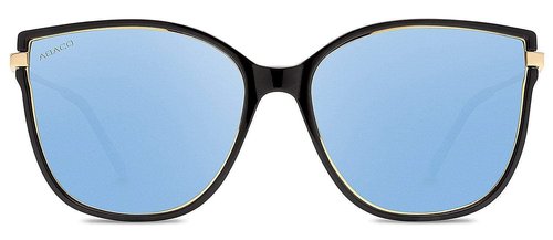 Abaco Ella Polarized Sunglasses - Gloss Black/Caribbean Blue
