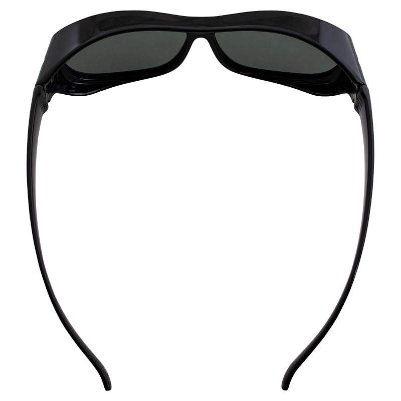 Overalls Wraparound Sunglasses with Polarized UV Protection for Prescription Wearers