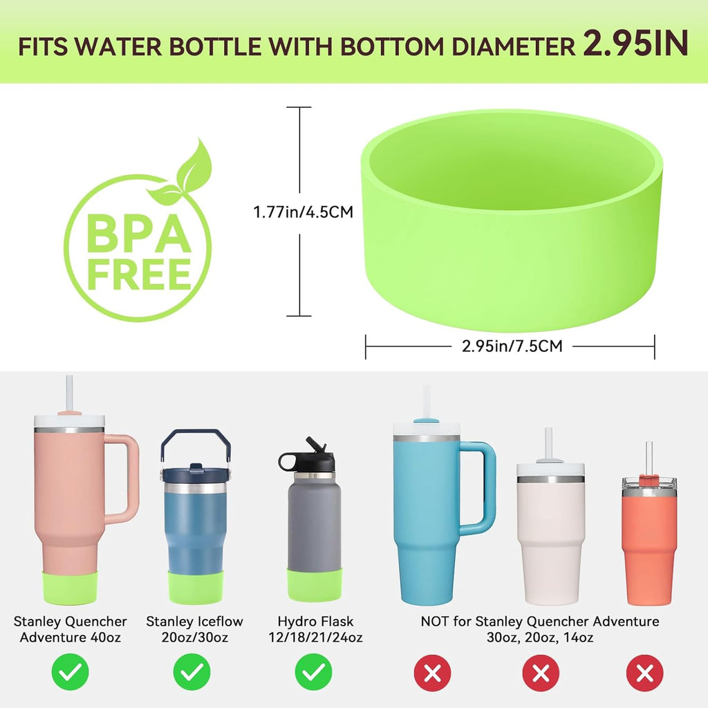 PICcircuit Silicone Bottoms for Stanley Boot | 2PCS for Quencher Adventure & Hydroflask Tumblers