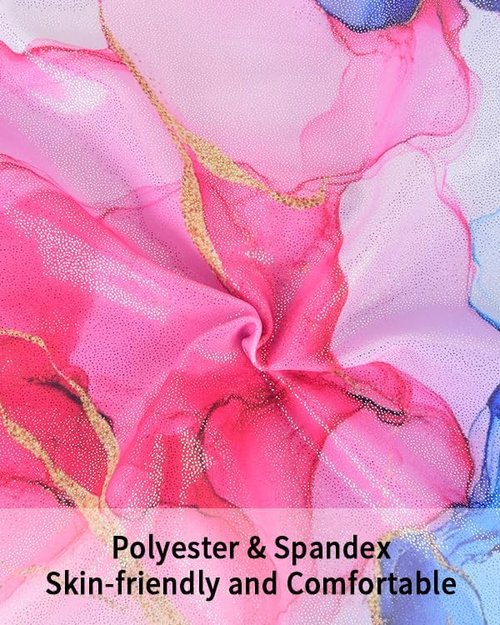 MOLLDAN Gymnastics Leotard - Girls' Dance Biketard Unitards | 2-Pack Tumbling Outfits