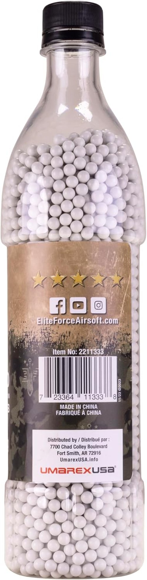Elite Force 6mm Airsoft BBs - Premium Competition Grade, 4000 Count for Precision Shooting