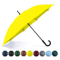 SoulRain 50 Inch Large Stick Umbrella Windproof Automatic Open Oversized J Handle Umbrellas for Men and Women Unbreakable Strong Travel Golf Umbrella (Yellow)