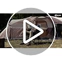 Portal Oversized Folding Rocking Camping Chair 400 lbs Mesh Back Grey/Black