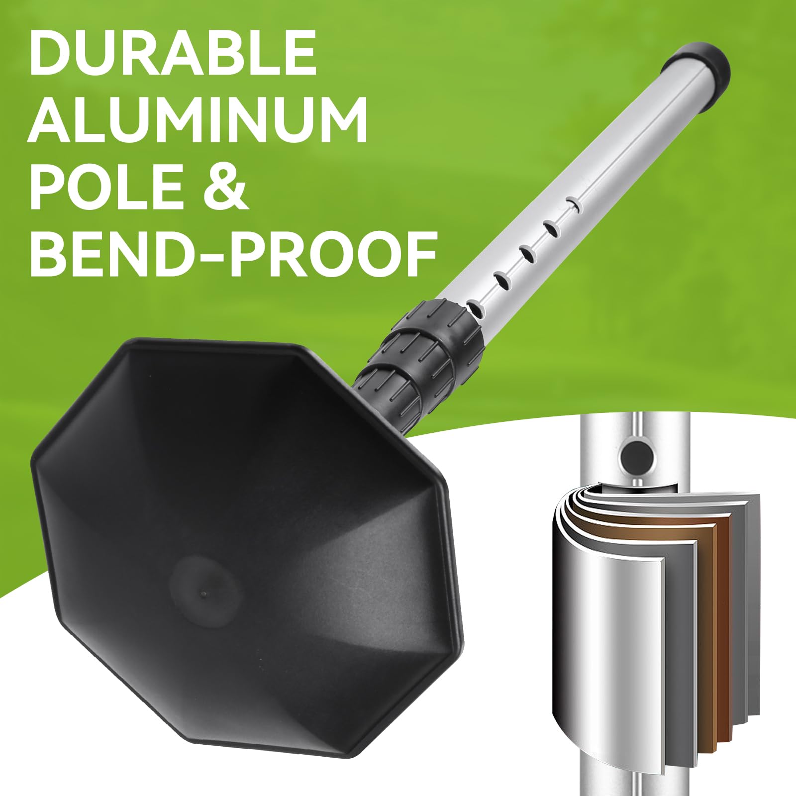 sysdmno Golf Travel Bag Support Pole-Professional Golf Travel Support Rod,21-52 Inch Golf Bag Stand,Stiff Arm for Golf Travel Bag with Anti-Impact ABS Cover,Golf Club Travel Protection Kit