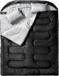 MEREZA Double Sleeping Bag - XL Queen Size for Adults | All-Season Comfort for Camping & Hiking