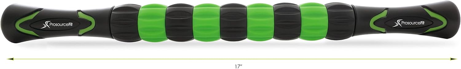 ProsourceFit Massage Stick Roller - 18” Portable Myofascial Release Tool for Muscle Pain Relief