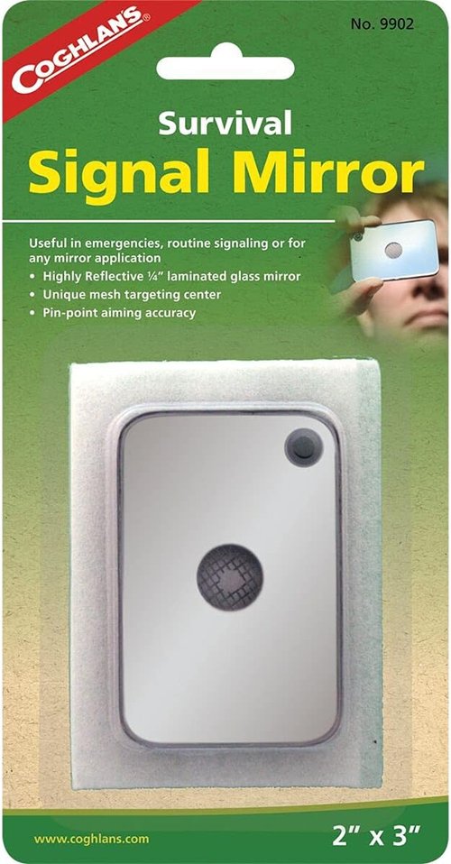 Coghlan's Survival Signal Mirror - Compact 2" x 3" Emergency Signaling Tool