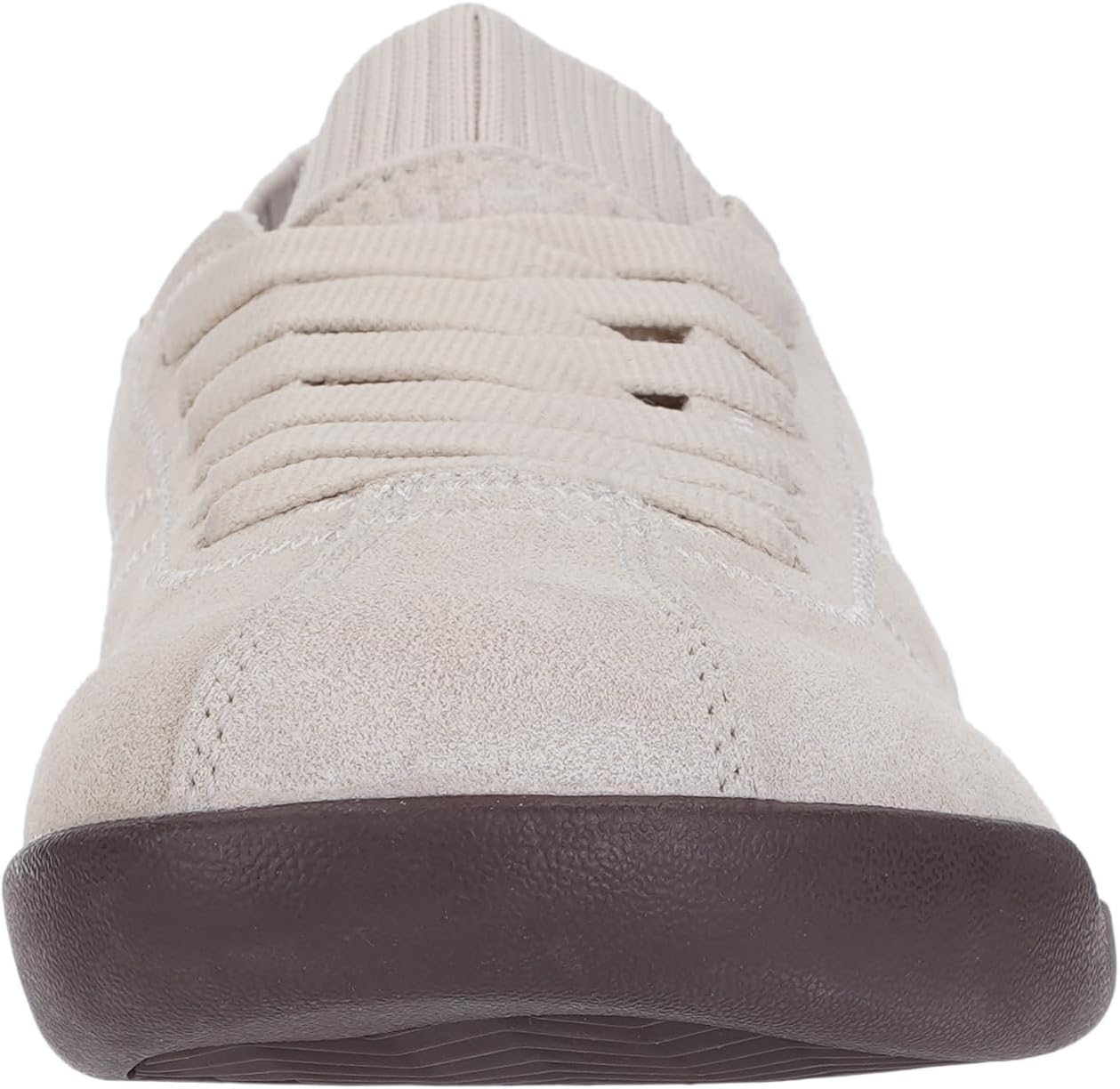 WHITIN Women's Barefoot Walking Sneakers - Suede Slip-On Design with Wide Toe Box