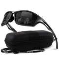 LINVO Polarized Sports Sunglasses Men Women UV400 Protection Wrap Around Goggles for Running Cycling Driving Fishing