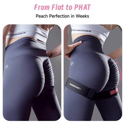 MANUEKLEAR Blood Flow Restriction Bands for Women Glutes Leg, Booty Bands for Women Butt Lift, BFR Occlusion Thigh Bands for Workout Squat Hip Building
