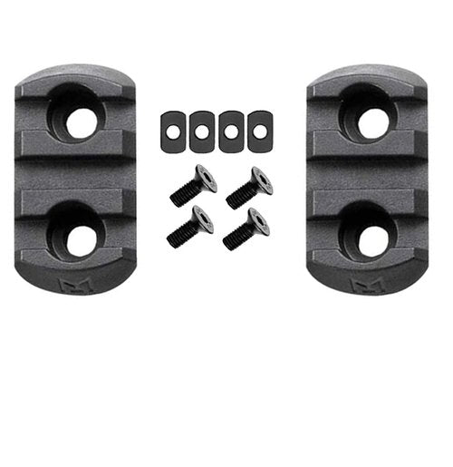 Gotical Multi Slots Mlok to Picatinny Rail Adapter 3 Slot Picatinny Rail Section Three Slots for MLok Handguard 2 Pieces (Pack of 2)