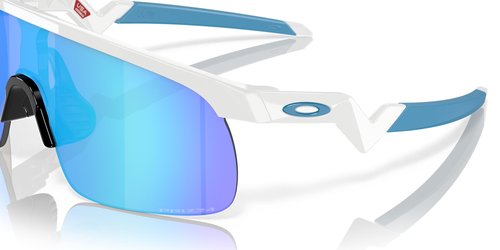 Oakley Unisex Kids Oj9010 Resistor Sunglasses, Polished White/Prizm Sapphire, 23 Mm US