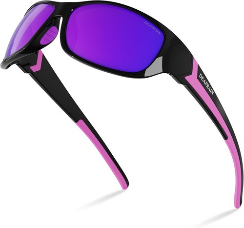 DEAFRAIN Polarized Sports Sunglasses - UV Protection for Men & Women | Ideal for Driving, Fishing, Cycling, Running