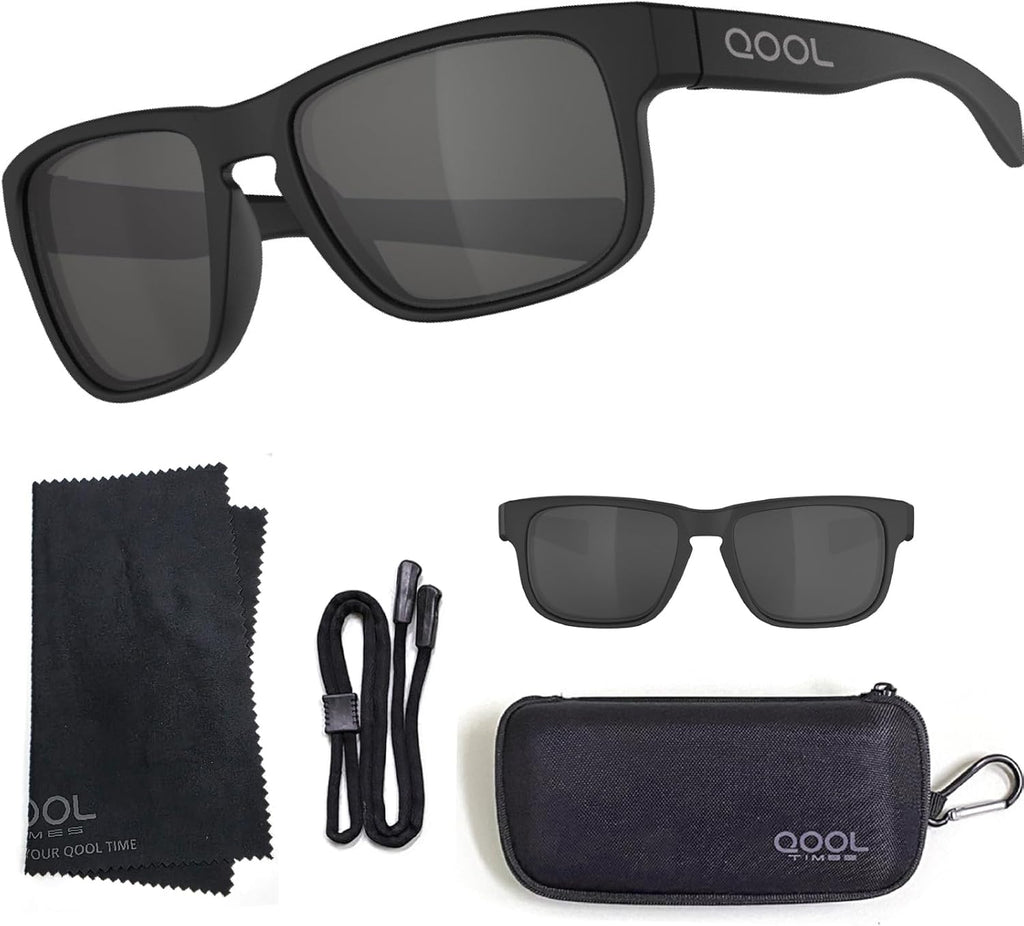 Qool Time | Floating Polarized Fishing Sunglasses - Saltwater Resistant Lenses, Durable Coating
