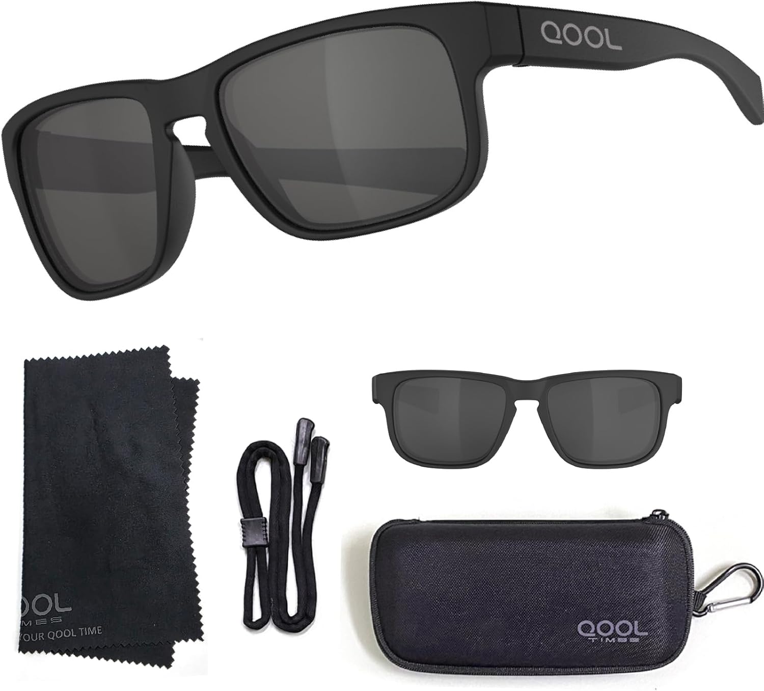 Qool Time | Floating Polarized Fishing Sunglasses - Saltwater Resistant Lenses, Durable Coating