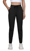 Dress Golf Pants Women Workout Athletic Track Sweatpants High Waisted with Pockets Lightweight Work Travel Petite Comfy Stretch Lounge Casual Joggers Yoga Leggings Trendy Clothes Outfits 27" Black S