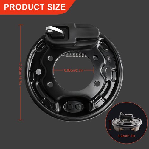 DWLDMLWC Rear Brake Assembly Kit for Club Car Golf Cart - Fits Precedent/DS (1995-Up) & Tempo (2018-Up), Driver & Passenger Side, Replaces OEM# 101823301,103380202