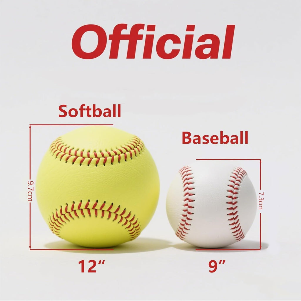 Tballs Training Baseballs - Reduced Impact Sponge Rubber Core | Safe Tee Ball Practice Balls