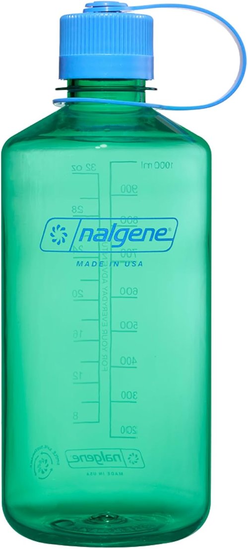 Nalgene Water Bottle - Lightweight BPA-Free Tritan Shatterproof Design | 32 OZ Narrow Mouth in Pastel Green