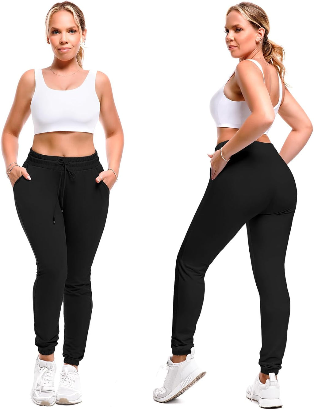 SINOPHANT Women's Joggers - Comfortable Drawstring Sweatpants with Pockets for Gym & Lounge