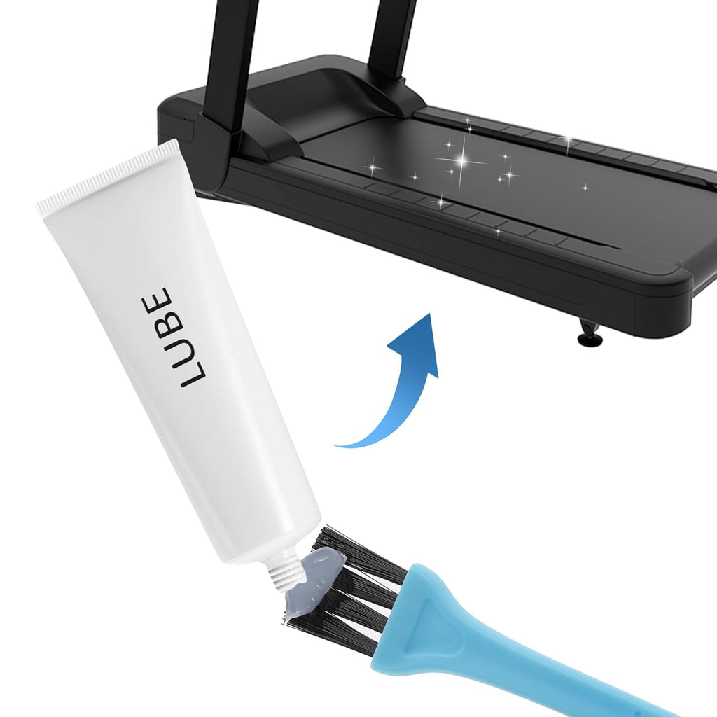 Spirit Treadmill Lubricant - Silicone Maintenance Oil for Treadmills | Includes Cleaning Cloth & Brush