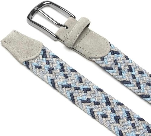 Fabio Valenti Men's Stretch Belt - Woven Braided Design for Golf, Casual Pants & Jeans - 1 3/8" Wide